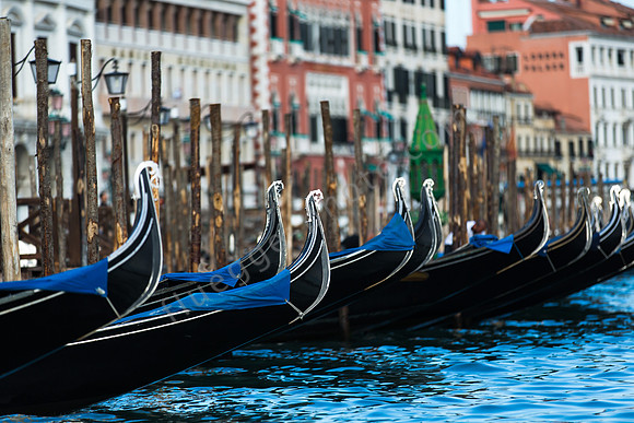 Gondolas in Venice