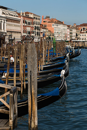 Gondolas in Venice