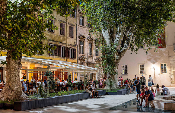 Abendszene in Zadar