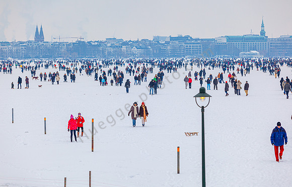 Alster zugefroren