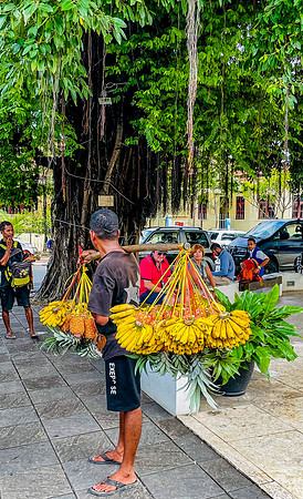 Obstverkäufer in Dili, Ost-Timor