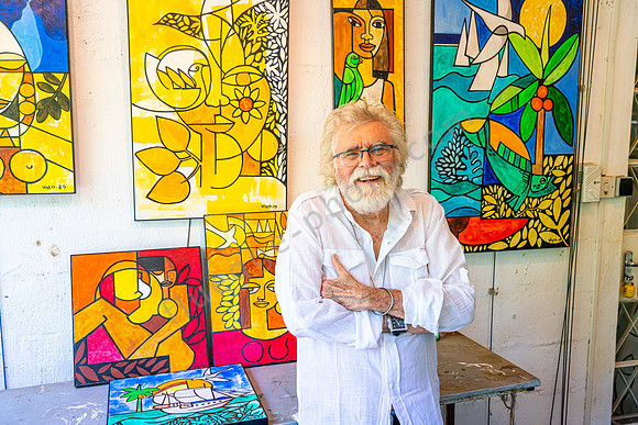 Im Atelier vom Künstler Vaco