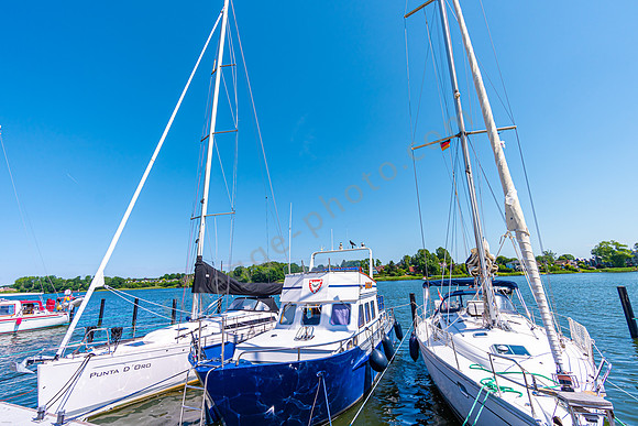 Boote im Hafen Kappeln