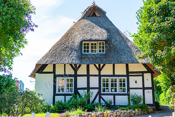 Reetgedecktes Haus an der Schlei