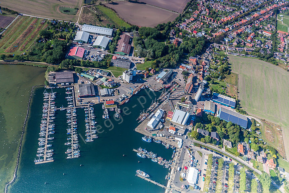 Aerial View over the port of Burg Staaken - Fehmarn