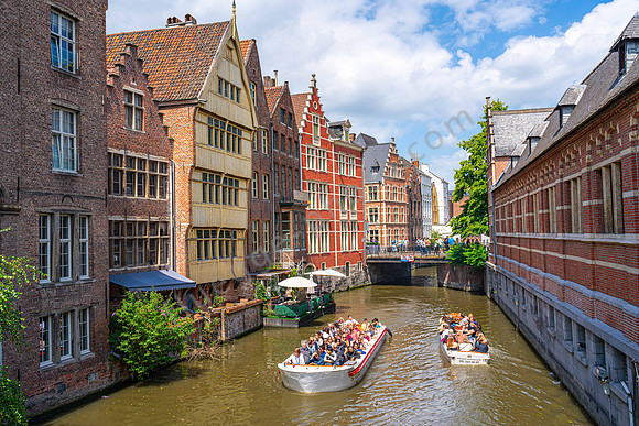 Bootsfahrt auf der Leie  in Gent