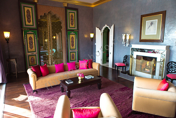 Indien trifft Marokko: Die elegante Opulenz der Einrichtung spiegelt den Stil zweier Kulturen wider im Taj Palace Marrakech