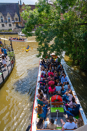 Bootsfahrt auf der Leie in Gent