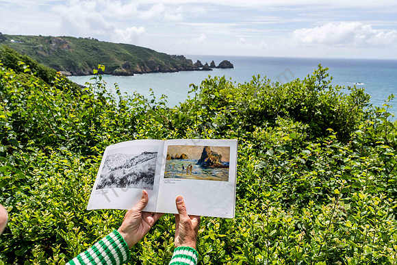 Moulin Huet Bay aus der Sicht von Auguste Renoir