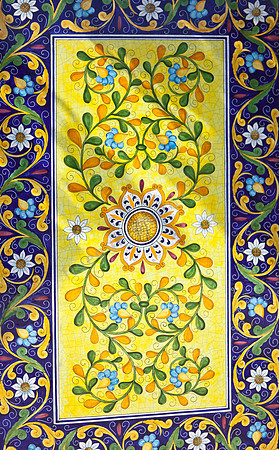 Handpainted tabletop