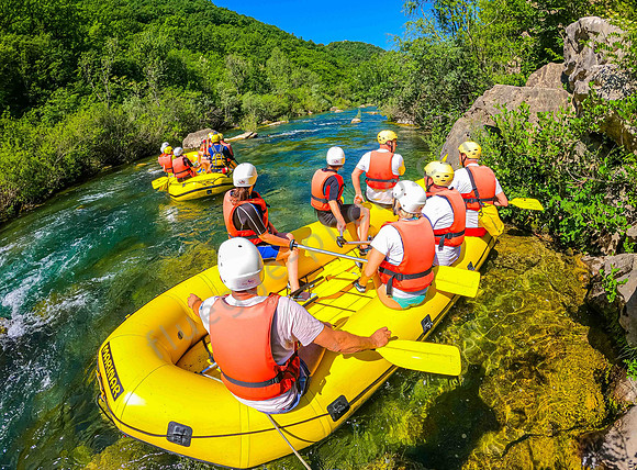 Rafting auf dem Fluss Zrmanja