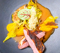 Wild-Steak im Restaurant "Hõlm" in Tartu