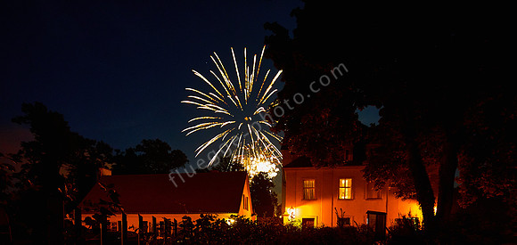 Feuerwerk am Schloss und Gut Lomnitz