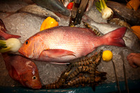Korallenfische gibt es nicht nur unter Wasser zu sehen, sondern auch auf dem Büfett für den Grill