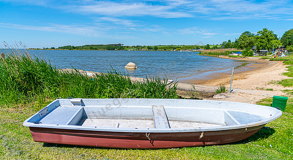 Boot am Achterwasser usedom