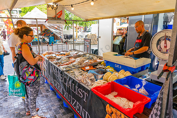 Fischstand auf dem Markt, Utrecht