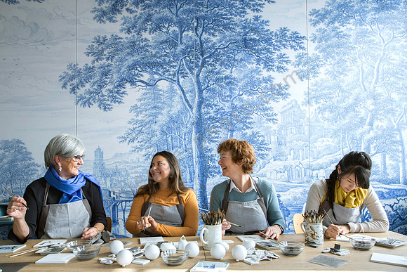Royal Delft tile painting workshop