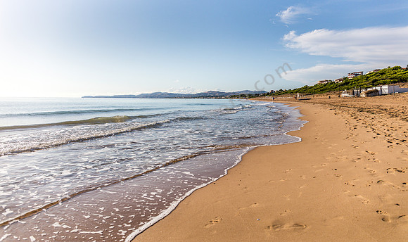 Endloses Revier für Strandläufer: Lido Cannatello bei Agrigent.