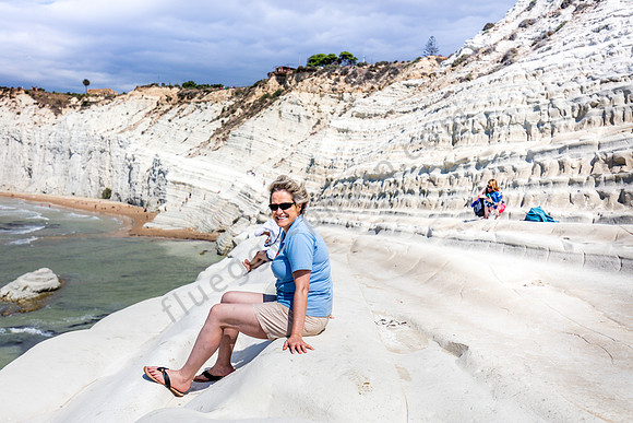 Scala dei Turchi und Autorin