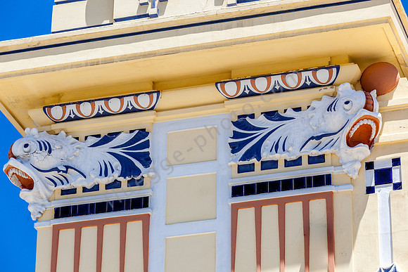 Mondello bei Palermo: Detail am Kurhaus.