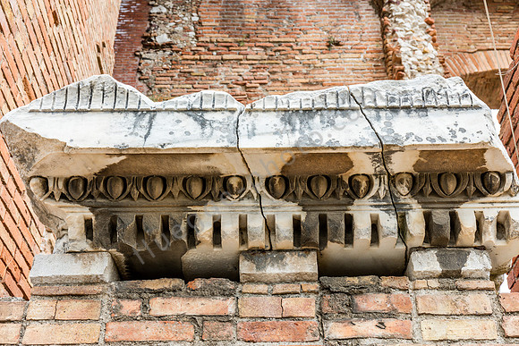 Taormina: Detail am Griechischen Theater.