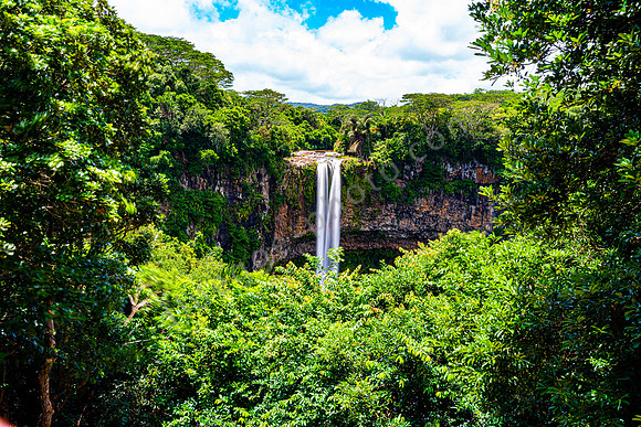 Chamarel-Wasserfall
