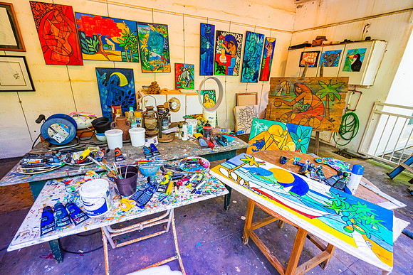 Im Atelier vom Künstler Vaco