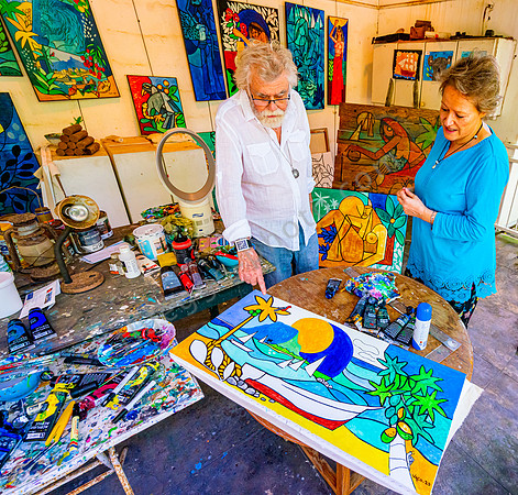 Im Atelier vom Künstler Vaco