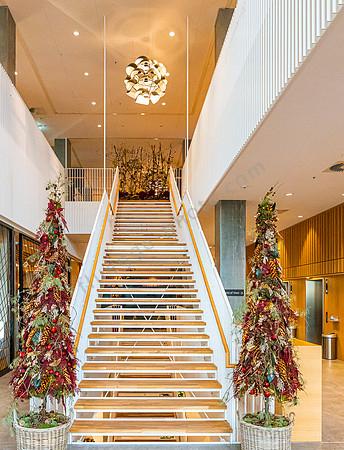 Weihnachtsdekoration im Alsik Hotel