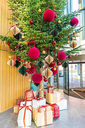 Weihnachtsdekoration im Alsik Hotel