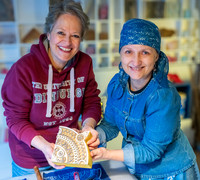 Blaudruck im Museum am Peipussee