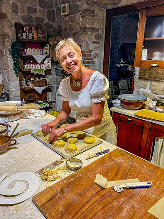 Back-Demonstration im Kuchen-Museum von Rab