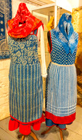 Historische Trachten im Blaudruck-Museum am Peipussee