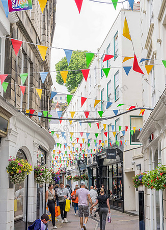 Einkaufsstraße von Saint Peter Port, Guernsey