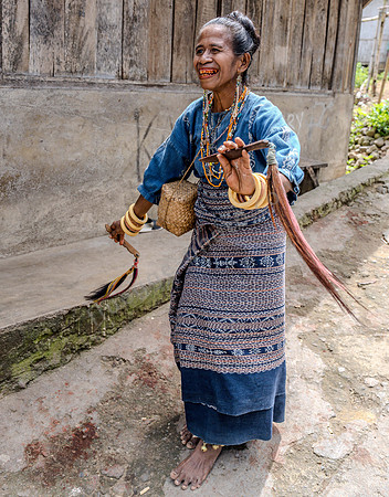 Traditionelles Ikat-Weber-Dorf Dokar auf der Insel Flores