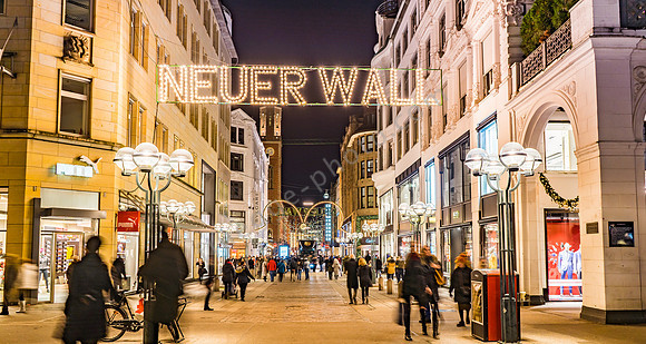 Weihnachtsbeleuchtung  Neuer Wall